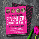 Search for circles birthday invitations Pink