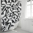 Search for black and white damask shower curtains Floral