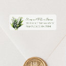 Search for lily of the valley return address labels Elegant