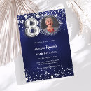 Search for 80 year old woman birthday invitations Elegant