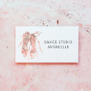 Search for dance studio business cards Blush pink