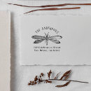 Search for dragonfly rubber stamps Return address