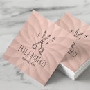 Recherche de patron cartes visite Coiffeur