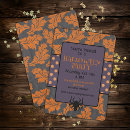 Recherche de motif halloween invitations Violet