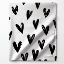Search for black and white hearts fabric Modern