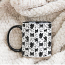 Recherche de motif halloween tasses Chat noir