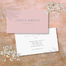 Recherche de tendresse cartes visite Rose tendre
