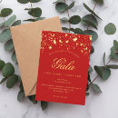 Search for gala seasonal invitations Gold