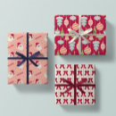 Search for santa claus wrapping paper Red