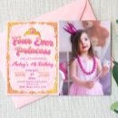 Search for princess 4th birthday invitations Castle
