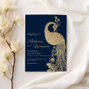 Recherche de bleu paon mariage invitations À un paon