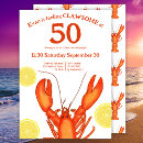Search for lobster birthday invitations Watercolor