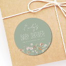 Search for green baby shower stickers Botanical