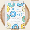Search for blue doughnut invitations Sprinkles