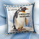 Recherche de pingouin drôle coussins Humour