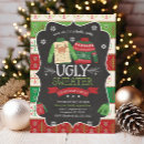 Search for ugly sweater party invitations Chalkboard