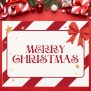 Search for red and white christmas cards Striped