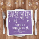 Search for purple christmas napkins Festive