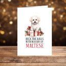 Search for maltese dog christmas cards Puppy