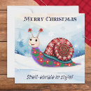 Search for snail christmas cards Funny