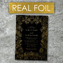 Recherche de black floral invitations Or noir