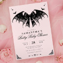 Search for gothic baby shower invitations Pink