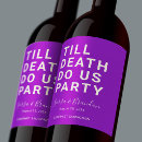 Search for funny wedding wine labels Bride and groom