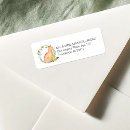 Search for red fox return address labels Watercolor