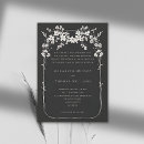 Recherche de black boho mariage invitations Noir et blanc