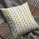 Search for purple and lime green pillows Geometric