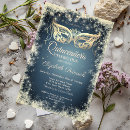 Search for masquerade mask invitations Blue