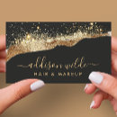 Search for luxury black and gold business cards Beauty salon
