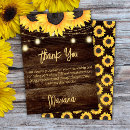 Search for sunflower thank you cards Brown