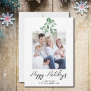 Recherche de mistletoe photo christmas vœux cartes Élégant