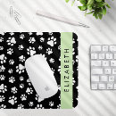 Recherche de chien blanc tapis souris Motif de pattes