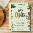 Search for greenery baby boy shower invitations Wild one