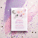 Search for space girl birthday invitations Two the moon