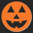 Search for jack o lantern face stickers Black