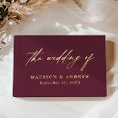 Search for burgundy guest books Trendy