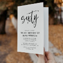 Search for online 60th birthday invitations Black and white