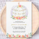 Search for pumpkin baby shower invitations Botanical
