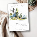 Search for adventure begins bridal shower invitations Watercolor