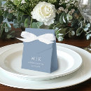Recherche de dusty blue favour boxes Simple