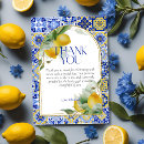 Search for lemon thank you cards Mediterranean