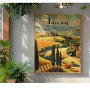 Search for vintage travel canvas prints Tuscany
