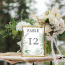 Search for fern table cards Green and white