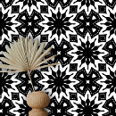 Recherche de fleur stylisée art Noir et blanc