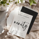 Search for ninety invitations 90th