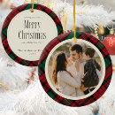 Search for red and green plaid ornaments Classic