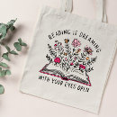 Search for book lover tote bags Librarian